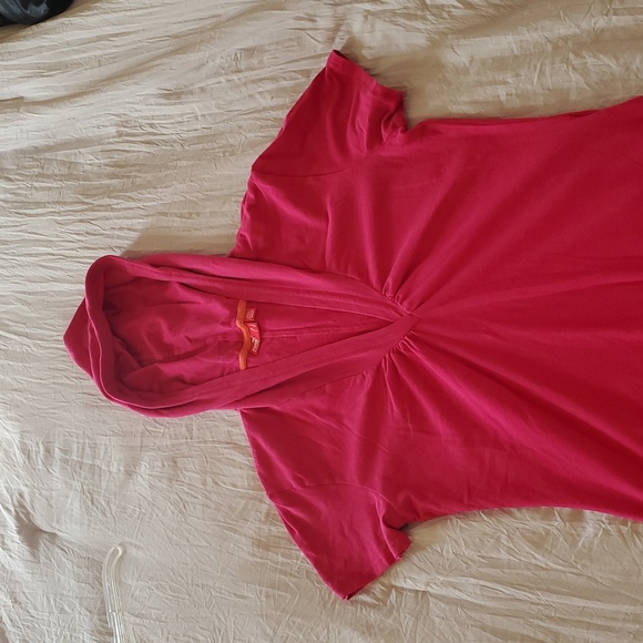 Puma Pink Hooded tee womens sz m - Picture 3 of 4